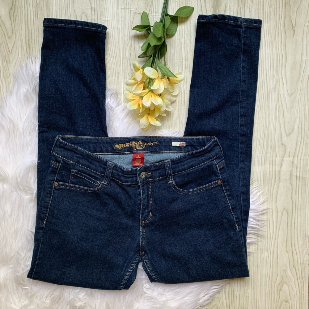 Arizona Jeans Dark Blue Skinny Junior Size 9 Short